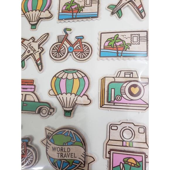 Crafters Square Pop-Up Stickers ANTIQUE CARS Vintage Motorcycles Scooter‎ Travel - Picture 6 of 8